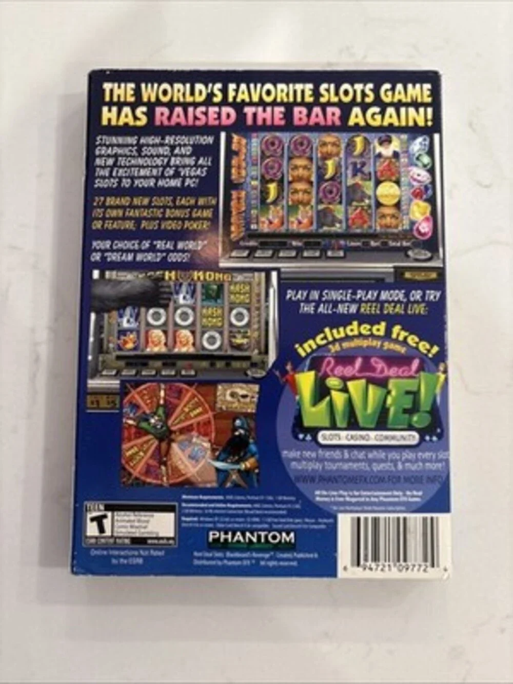 Y2K Reel Deal Slots: Blackbeard's Revenge PC CD Game with Manual & Cover Tested